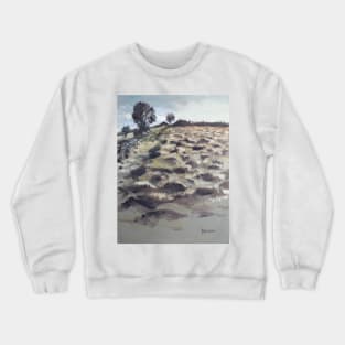 Field Near Saddle Tor Crewneck Sweatshirt